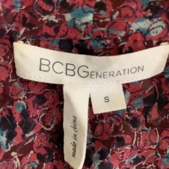 Bcbgeneration blouse sheer floral pink small FINAL CLEARANCE $10. - Picture 4 of 5